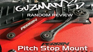 2015 Subaru WRX Perrin Pitch Stop Mount install  Guzmans Random Review [upl. by Mcmath]