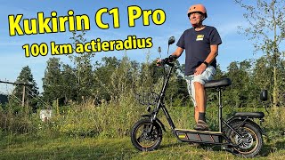 447 Elektrische scooter Kukirin C1 Pro  100 km actieradius ad [upl. by Llirpa]