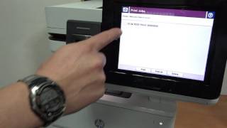 Secure Pull Printing Biometric Authentication on HP LaserJet Enterprise MFP Sentinel MPS software [upl. by Krista]