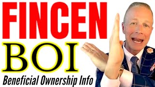 FINCEN BOI  Beneficial Ownership Information Reporting with Federal Crimes Enforcement Network [upl. by Oicnerual99]