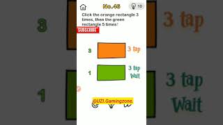 BRAIN OUT lavel 46 complete click the orange ractangle 3 times than the  UZI GAMING ZONE [upl. by Frazer]