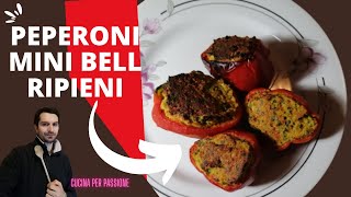 Peperoni ripieni al forno semplici  senza carne deliziosi [upl. by Waite]