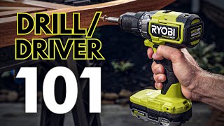 How to Use a DrillDriver  RYOBI Tools 101 [upl. by Kiernan]