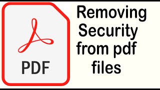 How to remove password protection from pdf documents [upl. by Deth]