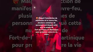 ❤️‍🔥Malgré l’interdiction de manifester et le couvrefeuplusieurs centaines de personnes ont bloqué [upl. by Roberson]