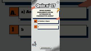 Quiz n° 17 Pancreatite patologia biomedicina [upl. by Alleen]