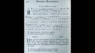 Regina caeli laetare Alleluia  Easter time  Gregorian [upl. by Aihsei]