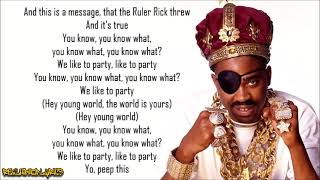 Slick Rick  Hey Young World Lyrics [upl. by Anahpos]