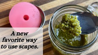 Fermented Garlic Scape Recipe [upl. by Colinson]