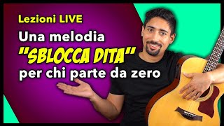 Impariamo una melodia quotSBLOCCA DITAquot facilissima  Lezioni di Chitarra [upl. by Colb345]