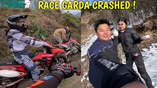 ALISHA LAI PRACTICE GARDA CRASH BHAYO😂  POKHARA WE ARE COMING  CX250R  POKHARA ENDURO [upl. by Michaelina85]