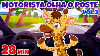 Motorista Olha o Poste Vol 3  Giramille 28 min  Desenho Animado Musical [upl. by Nnyw]