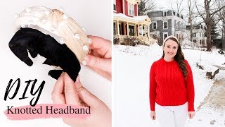 Easy DIY Knotted Headband No sew [upl. by Ihcas]