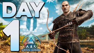 Starting Out Solo on ASA Small Tribes Day 1  ARK Survival Ascended PvP [upl. by Deste551]