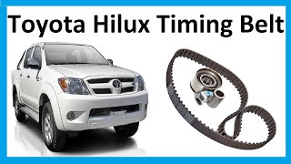 How to change the timing belt on Toyota Hilux Pickup Mk6  Vigo 30L D4D [upl. by Betsy75]