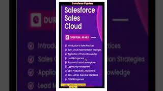 Salesforce Sales Cloud salesforcefighters salesforce [upl. by Mensch]