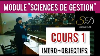 ModulequotSciences de GestionquotCours 1Pr TOUS les Ensemblesintroduction et objectifsDr Soumaya DLIMI [upl. by Anella968]