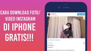 Cara Download Video Instagram Di Iphone [upl. by Stedt]