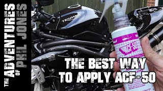 The Best Way to Apply ACF 50 to your Motorbike  Stepby Step  All you need to know [upl. by Eatnohs]