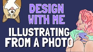 Print on Demand Design Tutorial  Making Illustrations from Photos [upl. by Fia182]