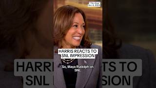 Harris reacts to SNL impression [upl. by Stanwin]