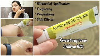 Aziderm 10 Review How to Use Aziderm 10 for Acne Scars amp Pigmentation Usage amp SideEffects [upl. by Odetta662]