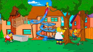 Bart hace su propio tobogan Los simpsons capitulos completos en español latino [upl. by Talya672]