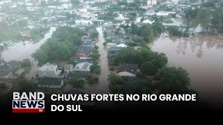 Chuva coloca Rio Grande do Sul em alerta até domingo  BandNews TV [upl. by Ahsyad]