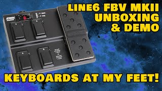 Line6 FBV Express MKII Unboxing amp Demo  Keyboards At My Feet  MIDI Controller for VSTs etc [upl. by Weatherby]