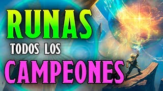 ¡¡TODAS LAS RUNAS PARA CADA CAMPEÓN  GUÍA DEFINITIVA DE LAS RUNAS 2018  LoL  SeVenJungle [upl. by Ayotal221]