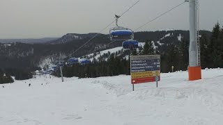 Skigebiet Feldberg Fahrt mit der neuen Zeigerbahn [upl. by Nerrot]