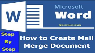 How To Mail Merge From Excel To Microsoft Word [upl. by Kreegar]