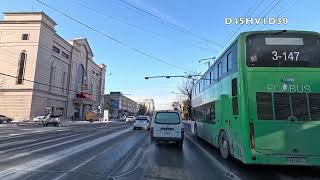 Ulaanbaatar 4K  Driving  2023 shortest day of the year 1222nd  center to 10 district to east [upl. by Yesdnik]