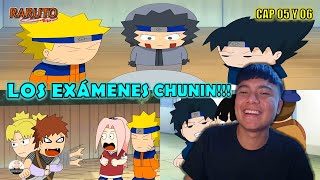 LOS EXÁMENES CHUNIN RARUTO CAPÍTULOS 05 Y 06 REACCIÓN [upl. by Anwahsed536]