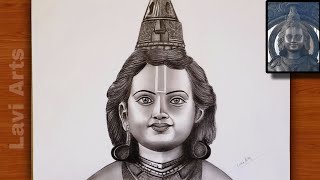 First drawing of Shree Ram Ayodhya Mandir murti   Shree Ram drawing  Ayodhya Mandir Ram darshan [upl. by Richardo]