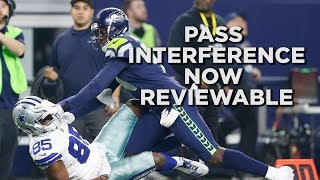 NFL Pass interference will now be reviewable for the first time [upl. by Siraf]