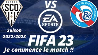 Angers vs Strasbourg 10éme journée de ligue 1 20222023  FIFA 23 PS5 [upl. by Atterual989]