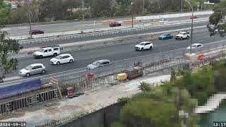 Warringah Freeway Upgrade time lapse  Sunday 15 September 2024 [upl. by Mckale]