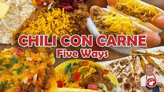 CHILI CON CARNE 5 WAYS [upl. by Emmery201]