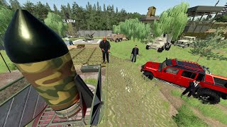 Police Find Secret Nuke in Abandoned Army Base  Farming Simulator 22 [upl. by Anifled]