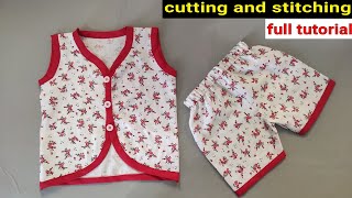 new born baby dress cutting and stitching  jhabla cutting and stitching  newborn baby dress making [upl. by Moseley]