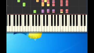 CCR Down On The Corner Piano tutorial by Synthesia [upl. by Minnaminnie]