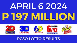 Lotto Result April 6 2024 9pm PCSO [upl. by Ingvar]