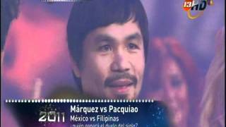 Marquez and Pacquiao singing in TV AZTECA [upl. by Enelram596]