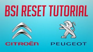 ✔ Tutorial how to BSI reset step by step on Citroen and Peugeot [upl. by Enimaj182]