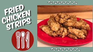 FRIED CHICKEN STRIPS [upl. by Lahcar729]