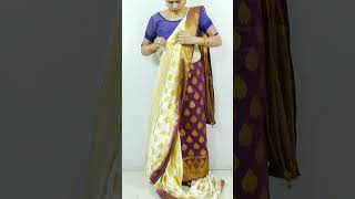 10 minute Saree draping with Vithya [upl. by Moss]