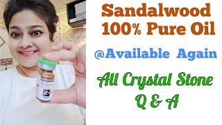 Sandalwood Pure Oil is Back  For all zodiac Crystal Stone Q amp A  Dr Shalini [upl. by Cristiona]