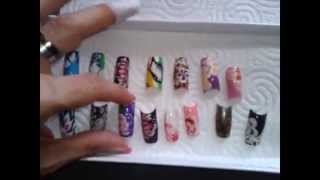 Tutoriel Nail Art thèmes fleur  leopard par Veronique élève au CEF [upl. by Ahens]