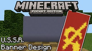 How To Make USSR Banner  Minecraft Pocket Edition [upl. by Neddie201]